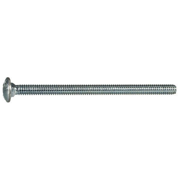 Midwest Fastener Carriage Bolt, Square Neck, 20 (Coarse), 4 in L, Steel, Zinc Plated, 100 PK 07487 - main